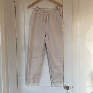 Outdoor Voices rectrek jogger pants in stone white